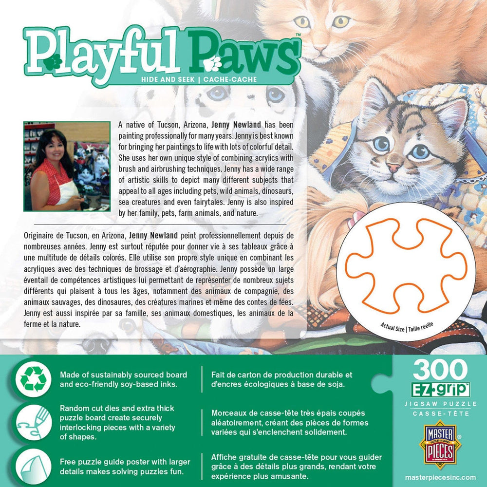 Playful Paws - Hide and Seek 300 Piece EZ Grip Jigsaw Puzzle (ONLINE ORDER ONLY)