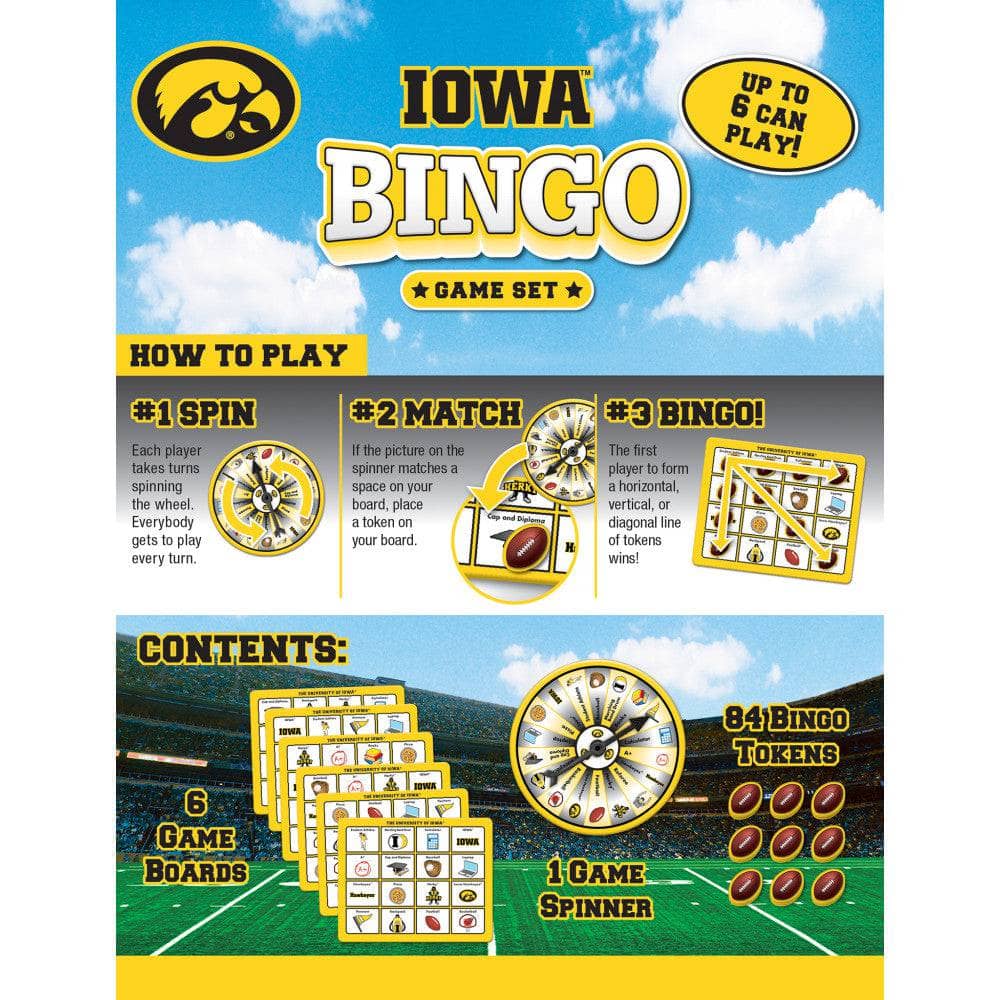 Iowa Hawkeyes NCAA Bingo Game