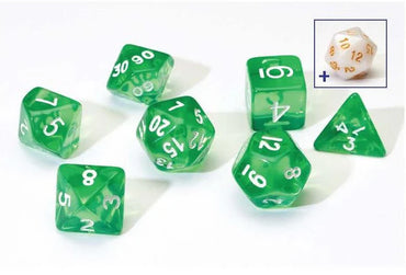 Sirius Dice:Translucent Green Resin Dice Set
