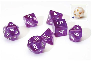 Sirius Dice:Translucent Purple Resin Dice Set