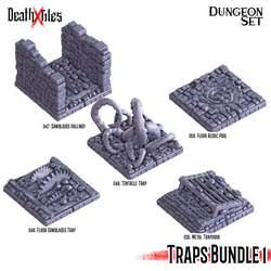 3D Printed Cast n Play Death x Tiles - Trap Bundle Set 2 Dungeon Set 28mm 32mm D&D (Online Only)