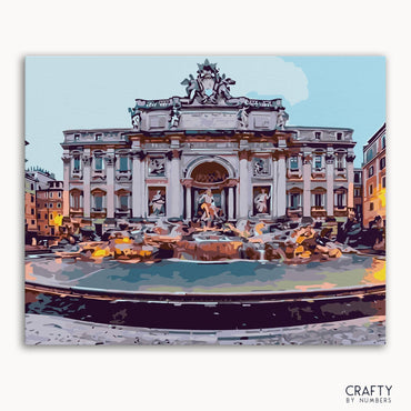 Trevi Fountain and Poli Palace (ONLINE ORDER ONLY)