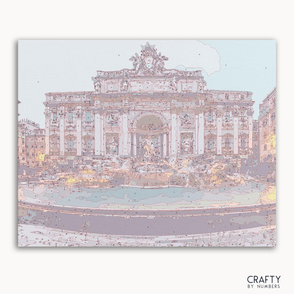 Trevi Fountain and Poli Palace (ONLINE ORDER ONLY)