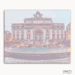 Trevi Fountain and Poli Palace (ONLINE ORDER ONLY)