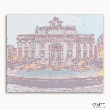 Trevi Fountain and Poli Palace (ONLINE ORDER ONLY)