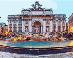 Trevi Fountain and Poli Palace (ONLINE ORDER ONLY)
