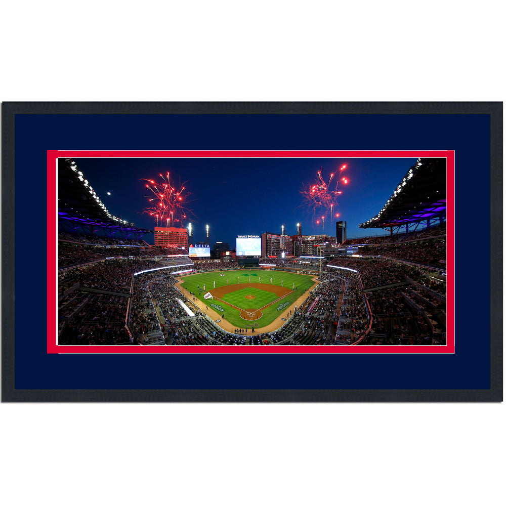 Framed Truist Park Atlanta Braves MLB 16x24 Baseball Photo Professionally Matted (ONLINE ORDER ONLY)