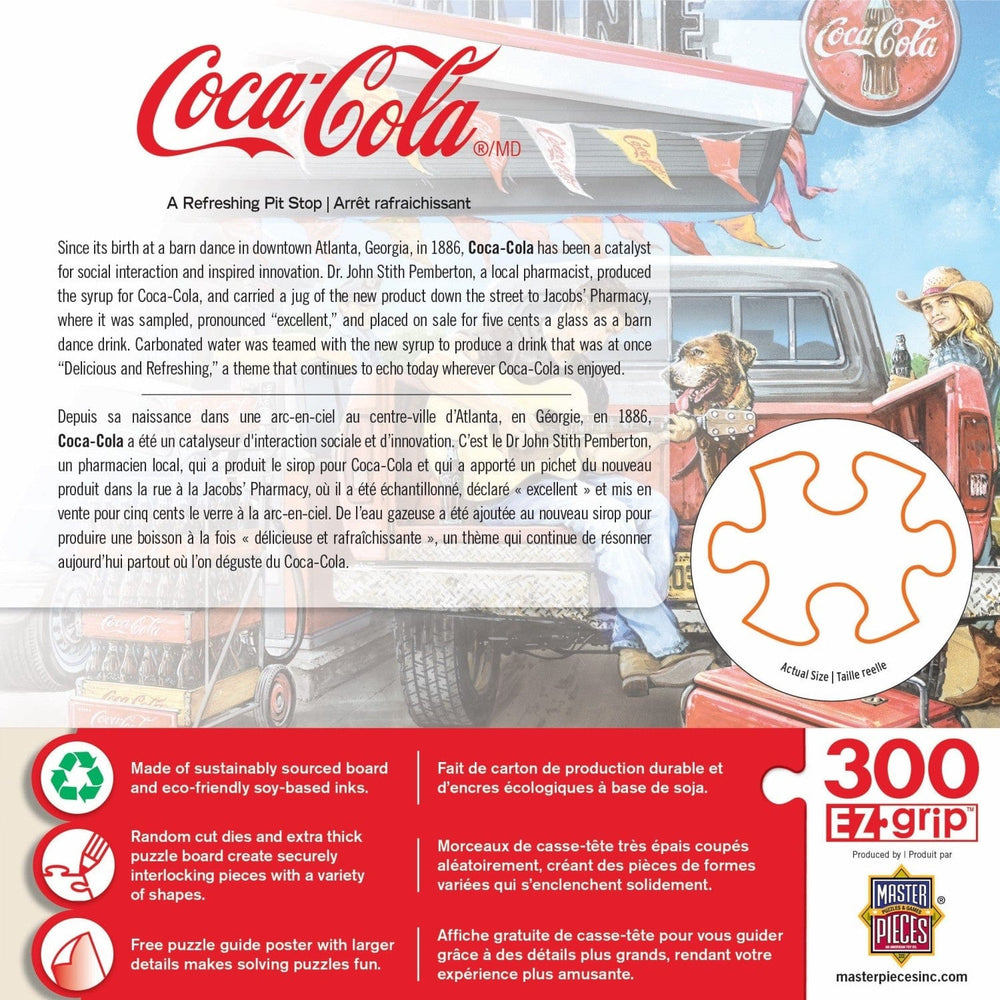 Coca-Cola - A Refreshing Pit Stop 300 Piece EZ Grip Jigsaw Puzzle (ONLINE ORDER ONLY)