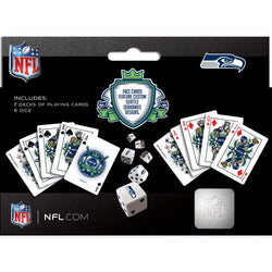 Seattle Seahawks - 2-Pack Playing Cards & Dice Set (ONLINE ORDER ONLY)