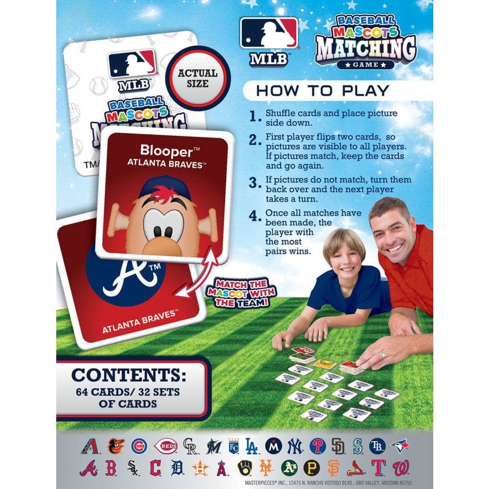 MLB Mascots Matching Game