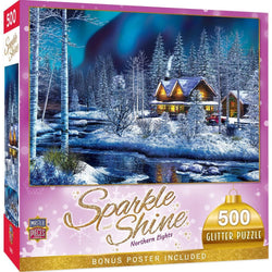 Sparkle & Shine - Northern Lights 500 Piece Glitter Jigsaw Puzzle (ONLINE ORDER ONLY)