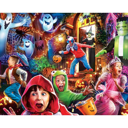 Halloween Glow in the Dark 4-Pack 100 Piece Jigsaw Puzzles (ONLINE ORDER ONLY)