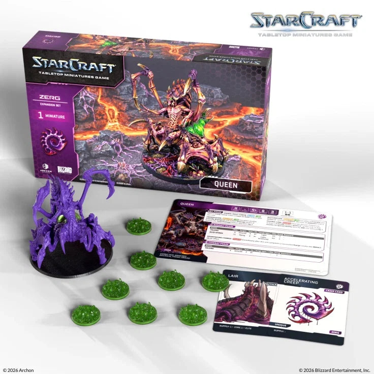 StarCraft The Miniatures Game: Zerg: Queen Expansion Set (ONLINE ORDER ONLY)