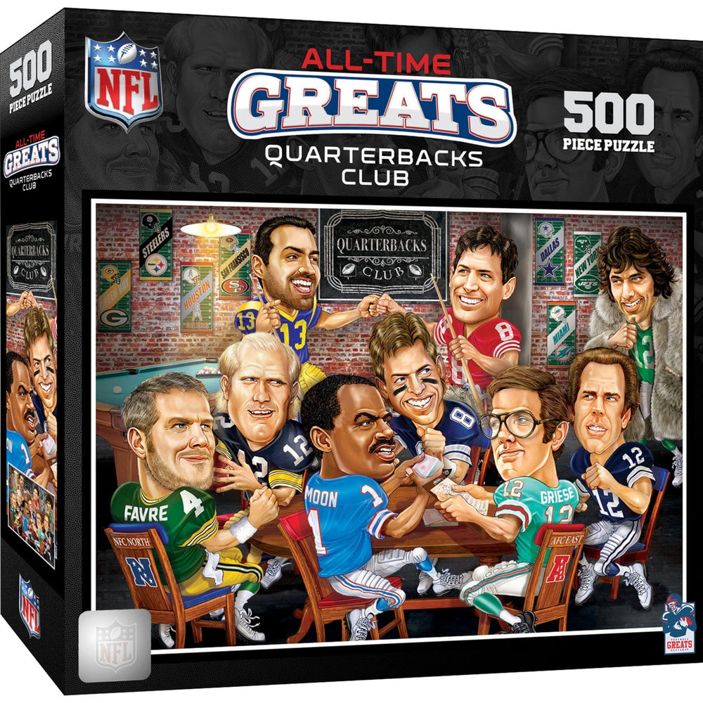 NFL Quarterbacks Club - All Time Greats 500 Piece Jigsaw Puzzle (ONLINE ORDER ONLY)