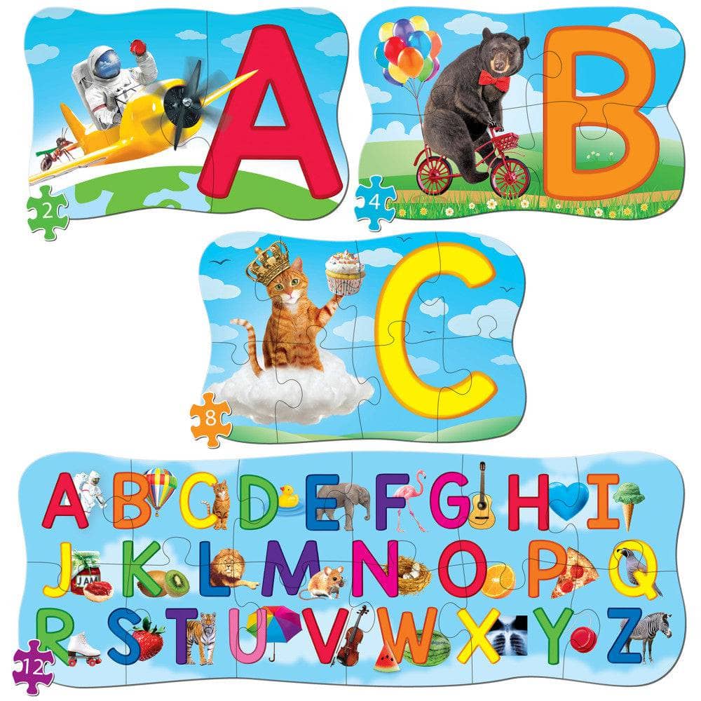ABC's - Educational 4-Pack Jigsaw Puzzles (ONLINE ORDER ONLY)