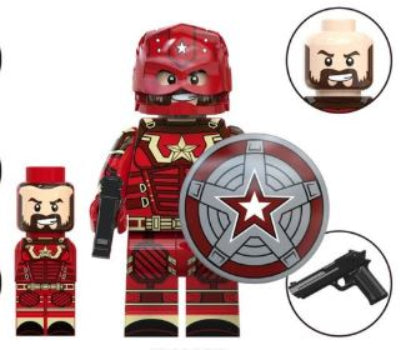 Red Super Soldier Minifigure (ONLINE ORDER ONLY)