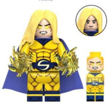 Golden Superhero Powerhouse Minifigure (ONLINE ORDER ONLY)