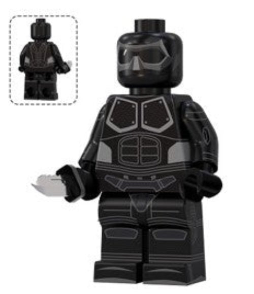 Black Noir Custom Minifig (ONLINE ORDER ONLY)