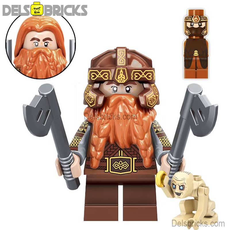 Gimli from Lord of The Rings Lego Minifigures Custom Toys (ONLINE ORDER ONLY)