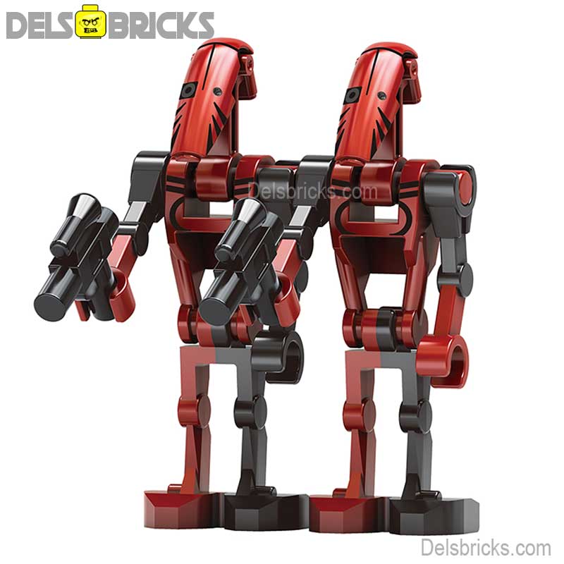 Mister bones Battle Droids set of 2 Star Wars Lego Minifigures Custom Toys NEW (ONLINE ORDER ONLY)