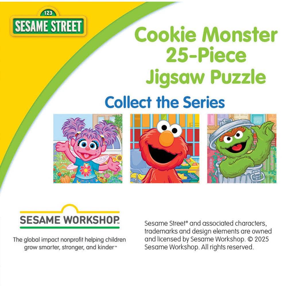 Sesame Street - Cookie Monster 25 Piece Jigsaw Puzzle (ONLINE ORDER ONLY)