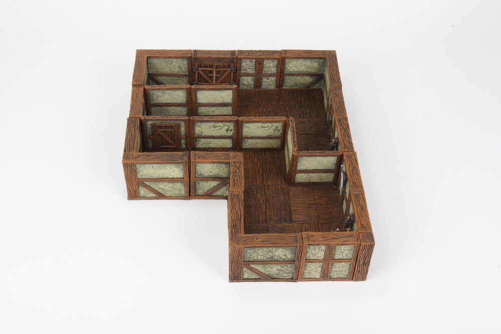 WarLock Tiles: Town & Village II - Full Height Plaster Walls Expansion (ONLINE ORDER ONLY)