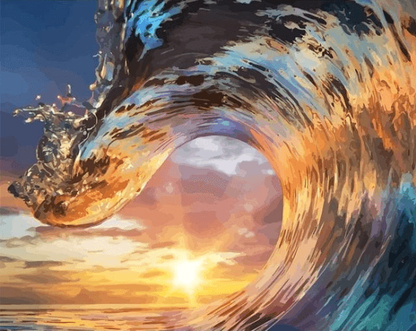 Twilight Sunset Waves (ONLINE ORDER ONLY)