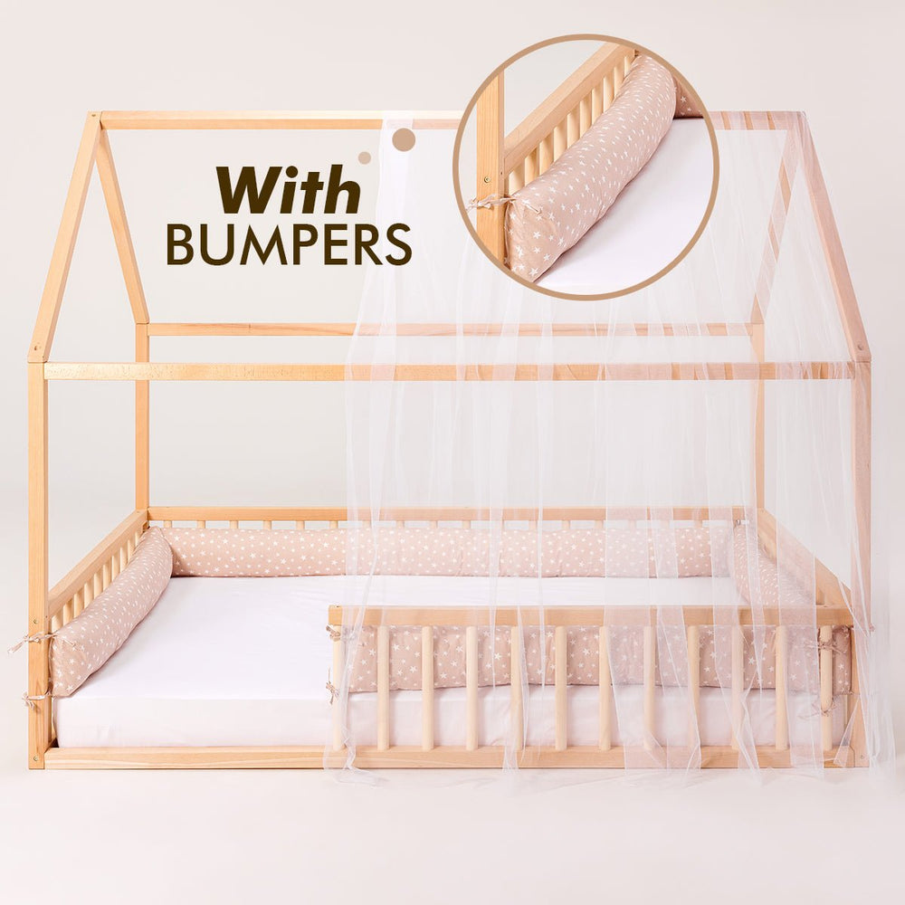 Montessori House Bed for Kids with Fence (ONLINE ORDER ONLY)