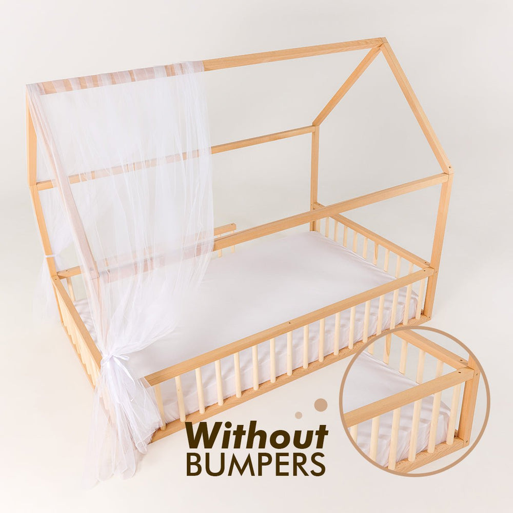 Montessori House Bed for Kids with Fence (ONLINE ORDER ONLY)