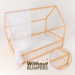 Montessori House Bed for Kids with Fence (ONLINE ORDER ONLY)