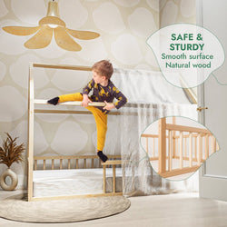 Twin Size Montessori House Bed for Kids with Fence (ONLINE ORDER ONLY)