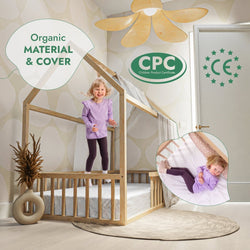 Twin Size Montessori House Bed for Kids with Fence (ONLINE ORDER ONLY)