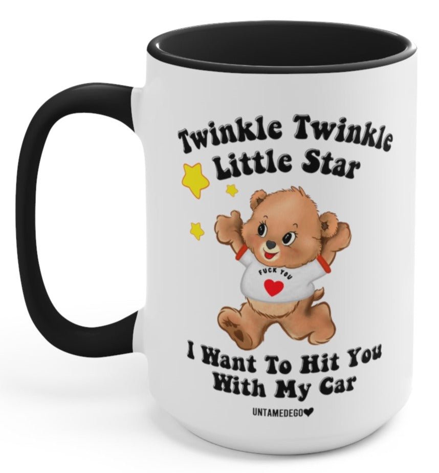 Twinkle Twinkle Little Star I Want To Hit You With My Car Lolly The Bear 15oz Mug (Online Order Only)