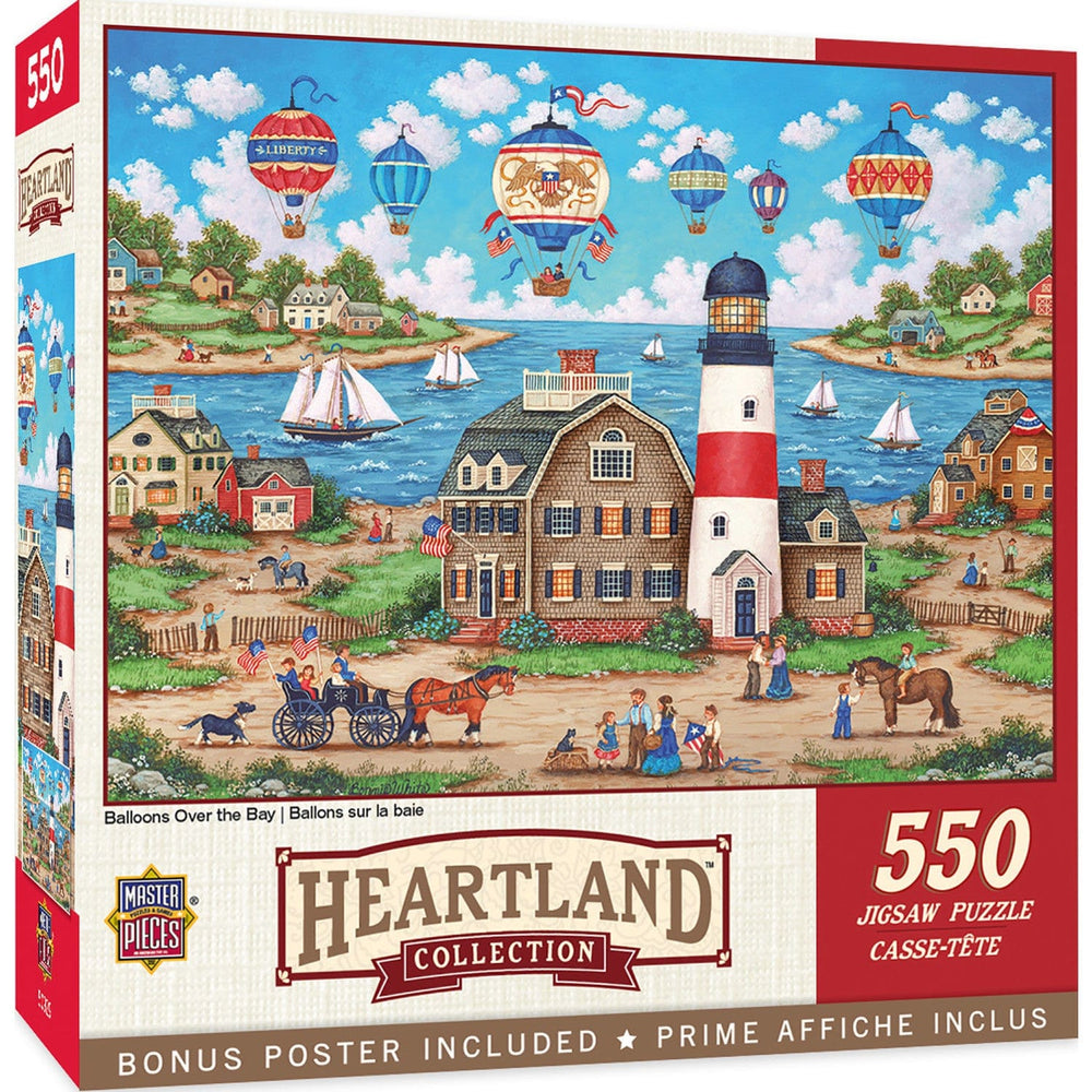 Heartland - Balloons Over the Bay 550 Piece Jigsaw Puzzle (ONLINE ORDER ONLY)