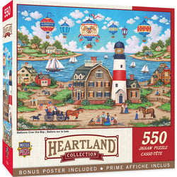 Heartland - Balloons Over the Bay 550 Piece Jigsaw Puzzle (ONLINE ORDER ONLY)