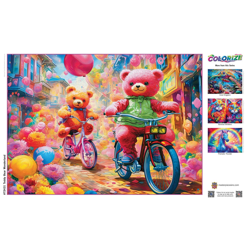 Colorize - Teddy Bear Wonderland 1000 Piece Jigsaw Puzzle (ONLINE ORDER ONLY)