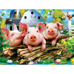 Green Acres - Three Lil' Pigs 300 Piece EZ Grip Jigsaw Puzzle (ONLINE ORDER ONLY)