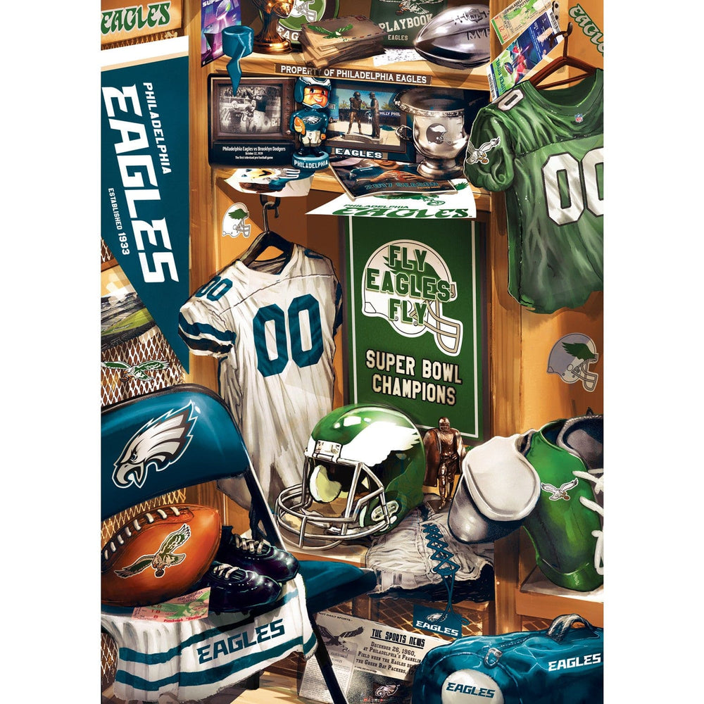 Philadelphia Eagles - Locker Room 500 Piece Jigsaw Puzzle (ONLINE ORDER ONLY)