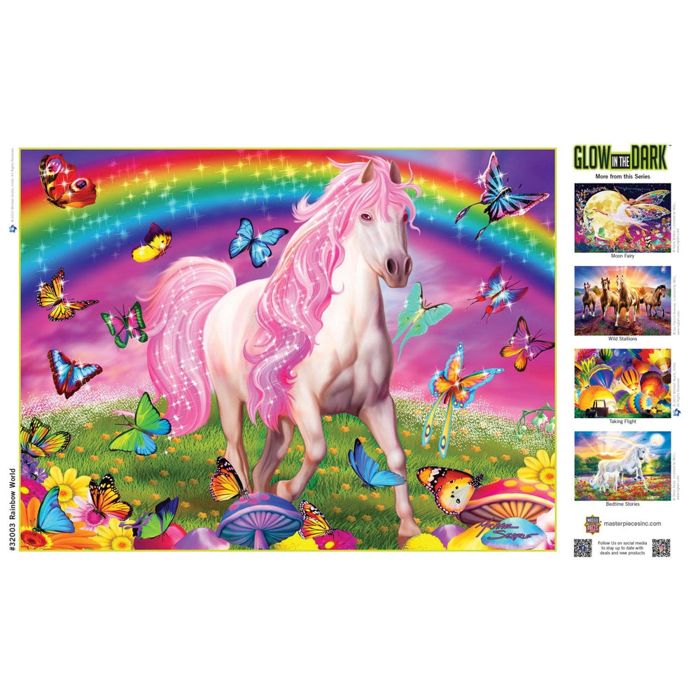 Glow in the Dark - Rainbow World 300 Piece EZ Grip Jigsaw Puzzle (ONLINE ORDER ONLY)