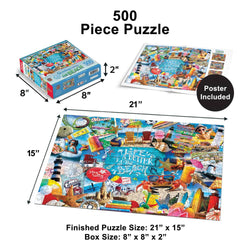 Greetings From the Beach - 500 Piece Jigsaw Puzzle