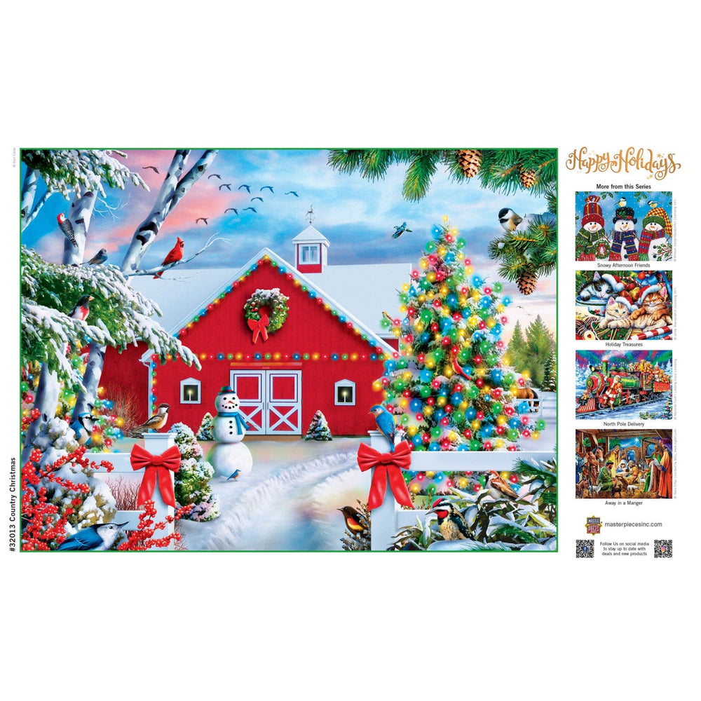 Happy Holidays - Country Christmas 300 Piece EZ Grip Jigsaw Puzzle (ONLINE ORDER ONLY)
