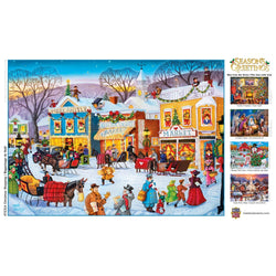 Season's Greetings - Christmas Shopping 1000 Piece Jigsaw Puzzle (ONLINE ORDER ONLY)