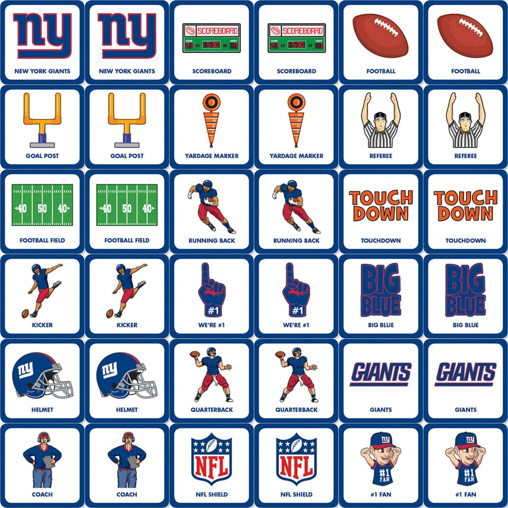 New York Giants Matching Game (ONLINE ORDER ONLY)