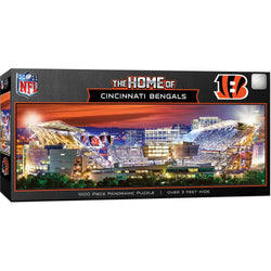 Cincinnati Bengals - Stadium View 1000 Piece Panoramic Jigsaw Puzzle (ONLINE ORDER ONLY)