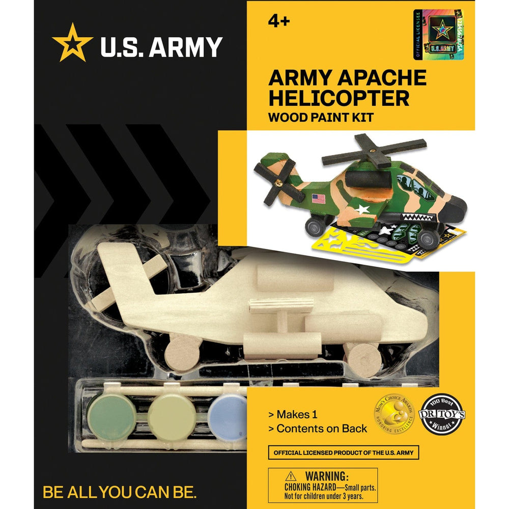 U.S. Army - Apache Helicopter Wood Craft & Paint Kit (ONLINE ORDER ONLY)