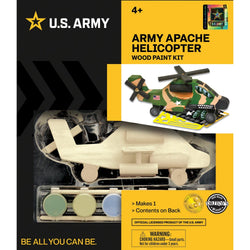 U.S. Army - Apache Helicopter Wood Craft & Paint Kit (ONLINE ORDER ONLY)