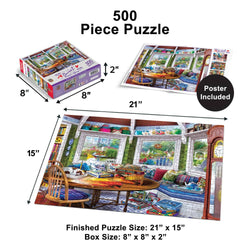 Home Sweet Home - Puzzler's Retreat 500 Piece Jigsaw Puzzle