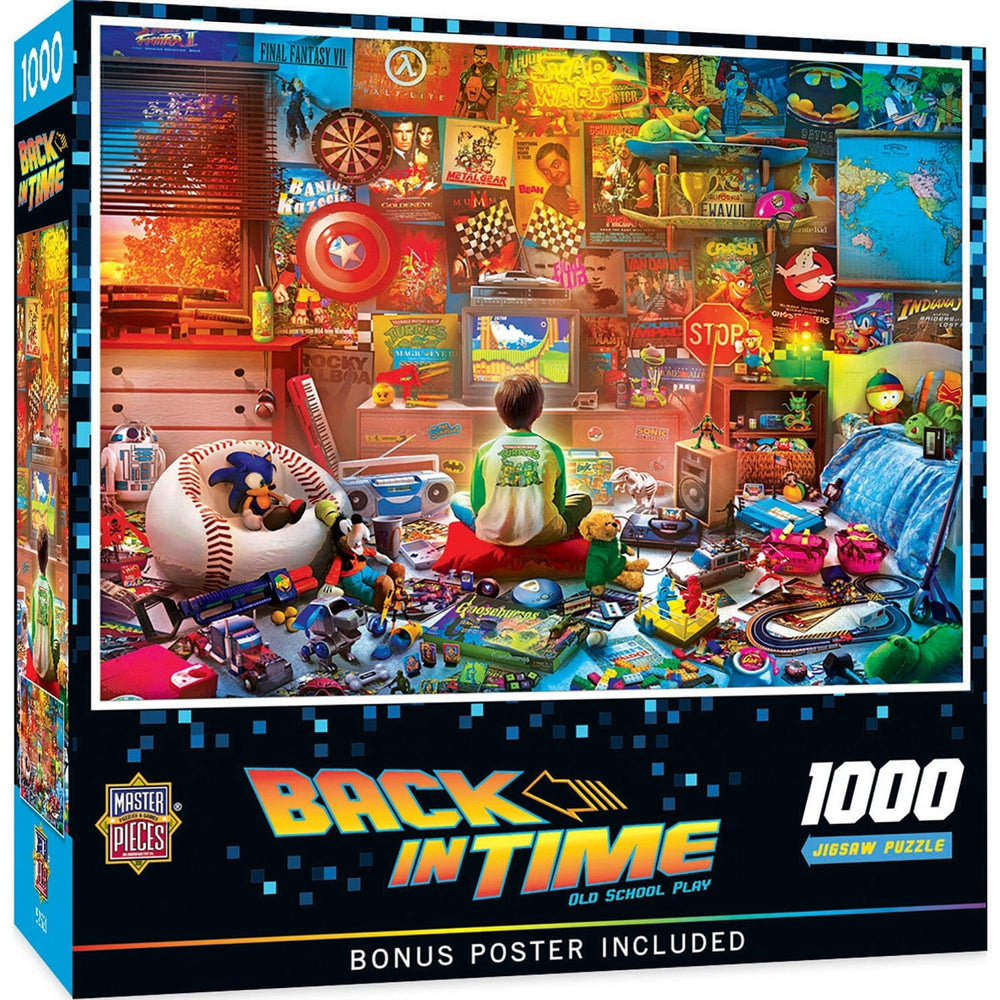 Back in Time - Old School Play 1000 Piece Jigsaw Puzzle (ONLINE ORDER ONLY)