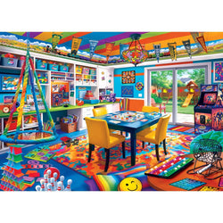 Home Sweet Home - Game Night Central 500 Piece Jigsaw Puzzle