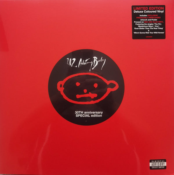 Achtung Baby (Deluxe Edition, Colored Vinyl, Red, Blue, 180 Gram Vinyl) (2 Lp's) [Vinyl]